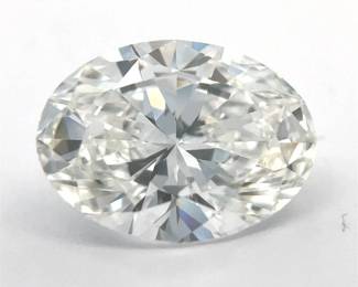 3.88 Carat Lab-Grown Oval Brilliant Diamond