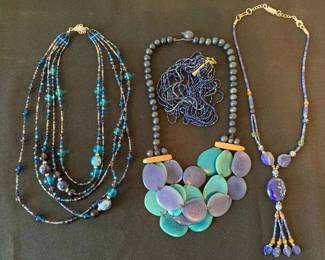 CL160Blue Costume Jewelry