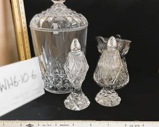  Glass Lot - Tumbler and Lidded Dish