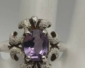Amethyst Ring Sterling