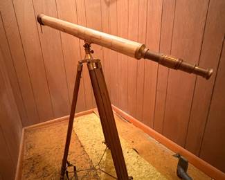 Telescope captain scope great for DECk Antique would tripod brass
