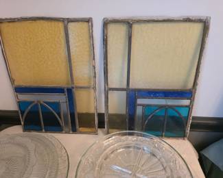 Antique stained glass windows