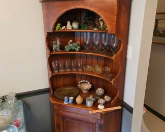 Corner cupboard.