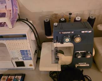 White Superlock 534 serger sewing machine.