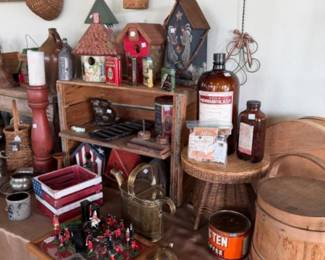 Some of the great primitives and decorative bird houses