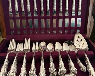 International silver-plate. Service for 16.