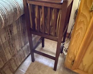 Arts and Crafts Mission Style Plant Stand with Tiled Top