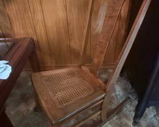 Cane Seat Rocking Chair