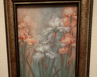 Framed Iris Print by Carmel Foret