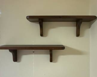 Wooden Wall Shelves (Set of 2)