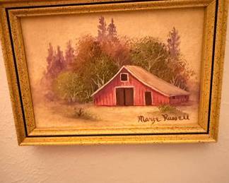 Marge Russell Barn Painting