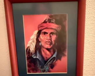 Ernesto Zepeda Native American Portrait Print