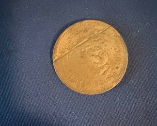 French 5 Centimes Coin - 1916