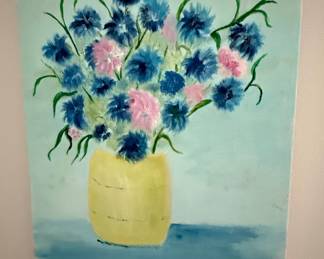 Cornflower Still Life Painting