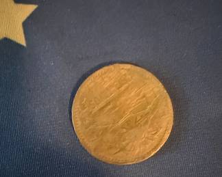 French 5 Centimes Coin - 1916