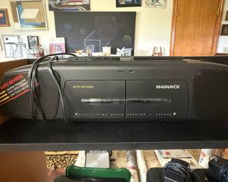 Magnavox D8097 Boombox with Dual Cassette Deck