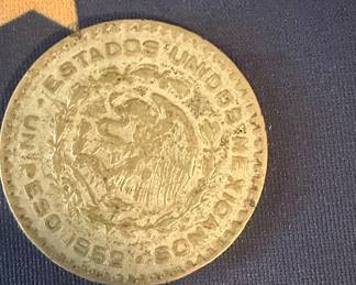 Mexican 1 Peso Coin 1962 (Silver)