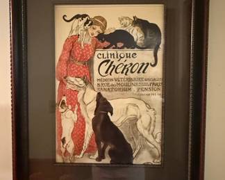 Théophile Steinlen Clinique Chéron Vintage Veterinary Poster