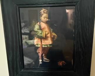 Framed Print by Esther Hunt of a Chinese Child