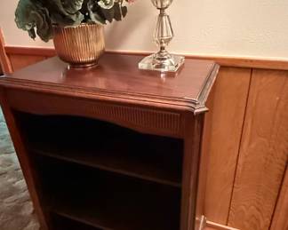 Antique Mahogany Open Bookcase
