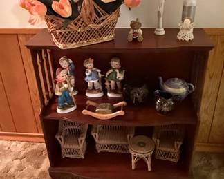 Vintage Wicker Dollhouse Furniture Set