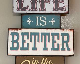 Country Themed Wood Decorative Signs Assortment