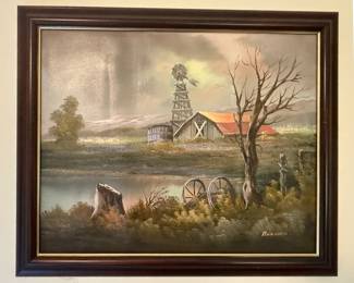Antonio Farm Landscape Oil Painting
