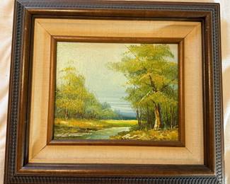 Whitman Style Landscape Oil Painting