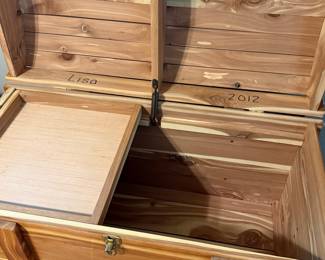 Waterfall Style Cedar Hope Chest