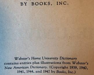 Webster's Home University Dictionary