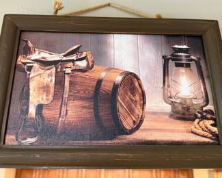 Western Scene Light-Up Wall Art