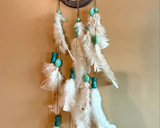 Horseshoe Dreamcatcher with Turquoise Beads