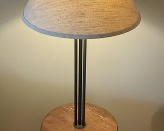 Maitland-Smith Style Floor Lamp with Table