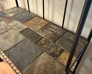 Metal Bakers Rack with Tile Top