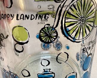 Mid-Century "Bon Voyage" Travel Theme Pitcher