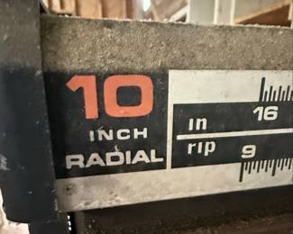 Sears Craftsman 10 Inch Radial Saw