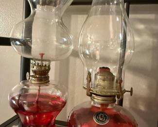 Victorian Style "Oceanic Lamp Light" Oil Lamps
