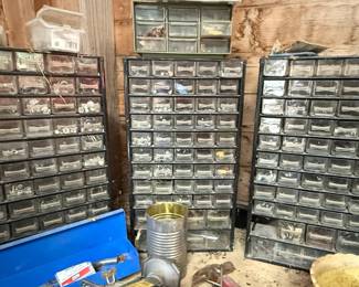 Vintage Multi-Drawer Storage Cabinets