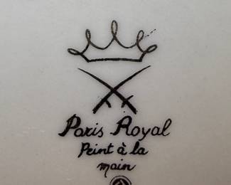 Paris Royal Print a la Main Cobalt Blue Floral Coffee Set