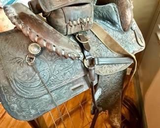 Western Style Saddle and Tack Rack