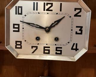 Art Deco Westminster Chime Wall Clock Style