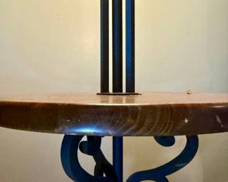 Maitland-Smith Style Floor Lamp with Table