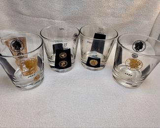 Cera Glassware U.S. Currency Commemorative Tumblers