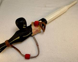 Cherokee "Made By The Cherokees" Carved Wooden Pipe