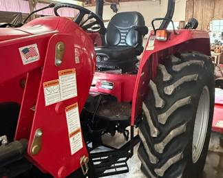 Mahindra 5570 4WD Tractor with Front Loader and Rotary Mower