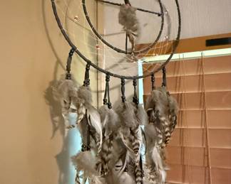 Horseshoe Dreamcatcher with Turquoise Beads