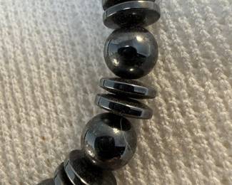 Hematite Beaded Necklace