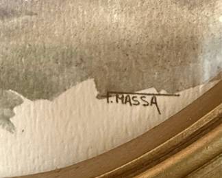 F. Massa Homco Landscape Painting