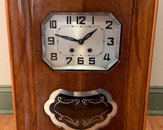 Art Deco Westminster Chime Wall Clock Style