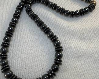 Hematite Beaded Necklace